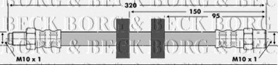 BORG & BECK bbh6416 -  Тормозной шланг